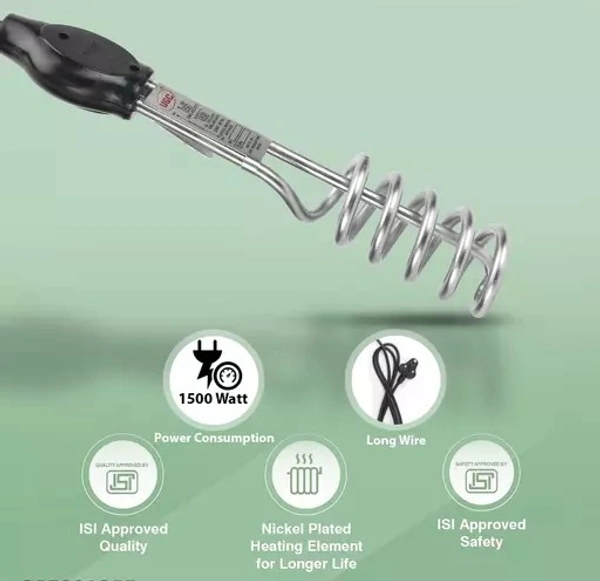 Premium High Quality Waterproof & Shockproof 1500W Shock Proof Immersion Heater Rod (water) - Free Size