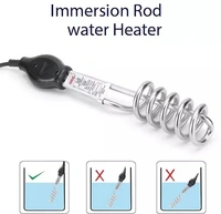 Premium High Quality Waterproof & Shockproof 1500W Shock Proof Immersion Heater Rod (water) - Free Size