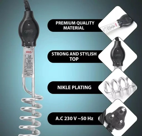 Premium High Quality Waterproof & Shockproof 1500W Shock Proof Immersion Heater Rod (water) - Free Size