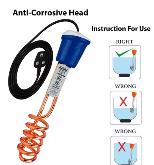 100% Copper Shockproof & Waterproof 2000 Immersion rods - Free Size
