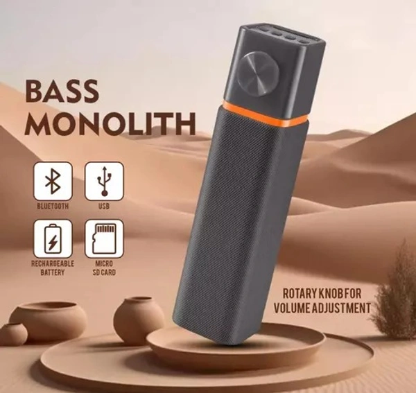 KHALIFA BLUETOOTH SPEAKER (GREY SERIES ) - Free Size