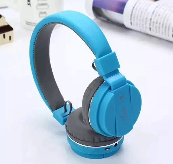 SH-12 Wireless Bluetooth Over The Ear Headphone With Mic - Free Size
