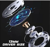 LEOXCE Ultrapods TWS Earbud, Bluetooth Earbuds with Display, Transparent Design, 30 Hrs Playtime with Fast Charging, Bluetooth 5.3 + ENC, 13mm HD BASS Drivers, IPX7 Sweat-Proof, Built-in Mic BLACK-MULTICOLOUR - Free Size