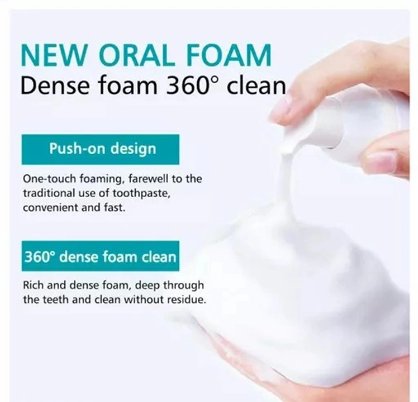 Teeth Whitening Foam To Removes Bad Breath Fights Germs For Men & Women- Teeth Whitening Foam Best (60 ml) Pack of 1 - 