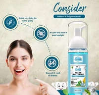 Teeth Whitening Foam Toothpaste Makes You Reveal Perfect & White Teeth, Natural Whitening Foam Toothpaste Mousse with Fluoride Deeply Clean Gums Remove Stains-60ml &50gm - Free Size
