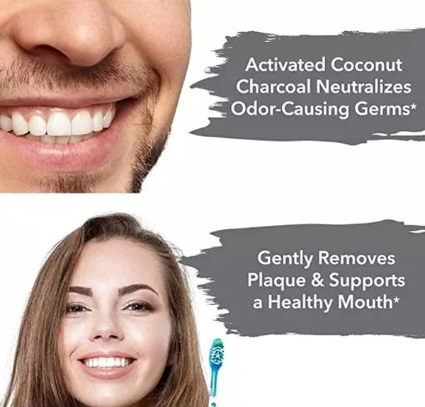 GLESTY Charcoal Teeth Whitening Powder - Free Size