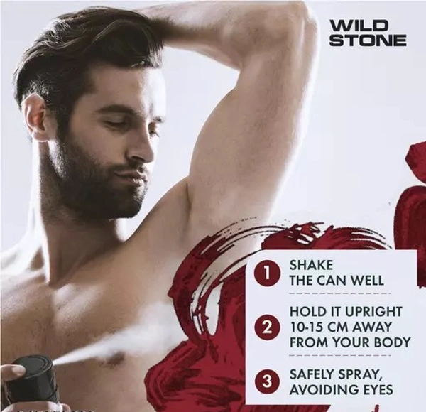 Wild Stone Ultra Sensual Deodorant for Men, Long Lasting Intense Fragrance, Pack of 2 (150ml each) - Free Size