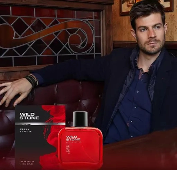 Wild Stone Ultra Sensual Spray Perfume for Men 50 ML - Free Size