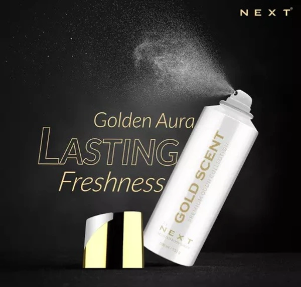 Next GOLD & SILVER OUDH DEODORANT COMBO Deodorant | Set of 2 Deodorants | Body Spray for Men and Women | Long Lasting Fragrance| Fresh Aroma | Unisex Premium Scent | Deo Combo - Free Size