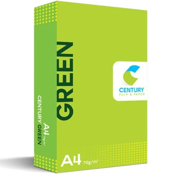 Century green a4 70 gsm Color ‎White Number of Items ‎1 Sheet Size ‎A4 Brightness  - FREE SIZE