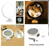 SAMAR MAGIC MIRROR PHOTO FRAME CUSTOMISED GIFT FOR BEST FRIEND , MOM , DAD , BIRTHDAY , ANNIVERSARY BEST GIFT - Free Size