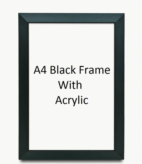 Samar Craft Photo Frame A4 Black (Pack of 3) - Free Size