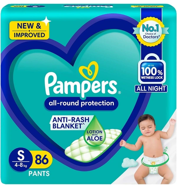 Pampers Diapers Anti-Rash Blanket 86Pant