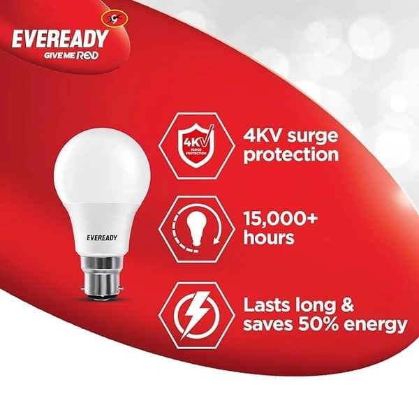 Eveready 9W LED Light Bulb | Cool Day Light (6500K) | Pack of 1