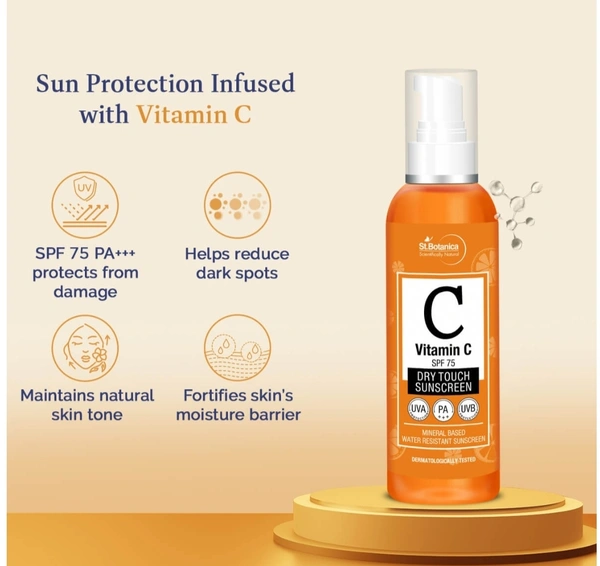 St.Botanicas Vitamin C SPF 75 Dry Touch Sunscreen, 120ml