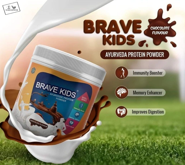 Brave Kids Protein Powder With 3-D Growth - 200GM, Chocolate