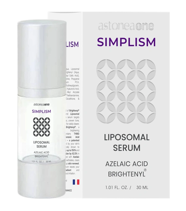 Astoneaone DrMaart Simplism Liposomal Serum with Brightenyl®, Azelaic Acid, Glutathione & Niacinamide – 30ml