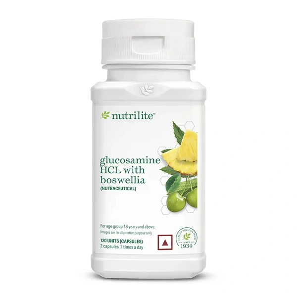 Amway NUTRILITE Glucosamine HCL with Boswellia – Joint Health Supplement - 120 Capsules
