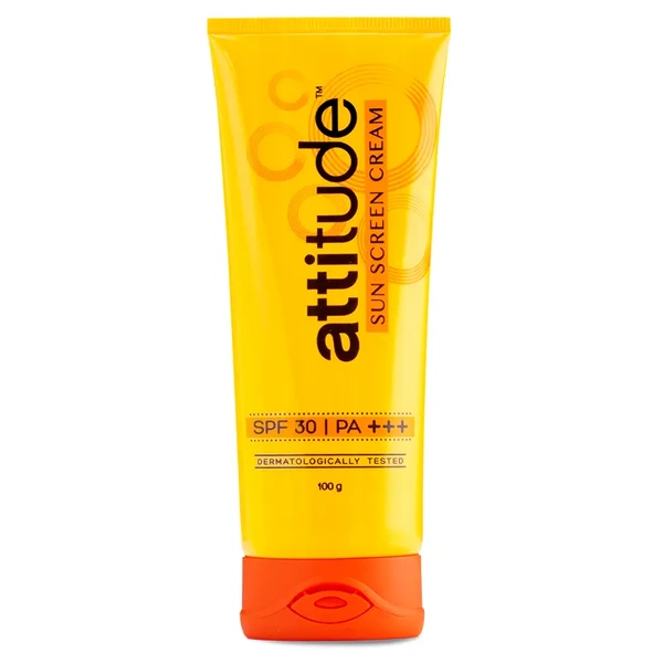 Amway Attitude™ Sunscreen Cream SPF 30 PA+++ | Dry-Touch, Non-Sticky | Safe for All Skin Types – 100g - 100GM