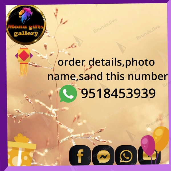 Glass Name Lighting Frame - mix Lighting, 15*15