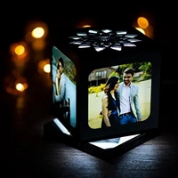 Rotating Lighting Lamp - Morocco Brown, 4*4