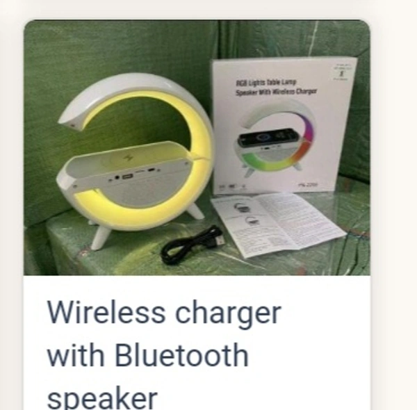 G Shape Wireless Charger With Speaker
