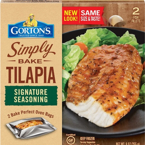 Gorton's Simply Bake Tilapia - White And Crispy Brown, 800gm