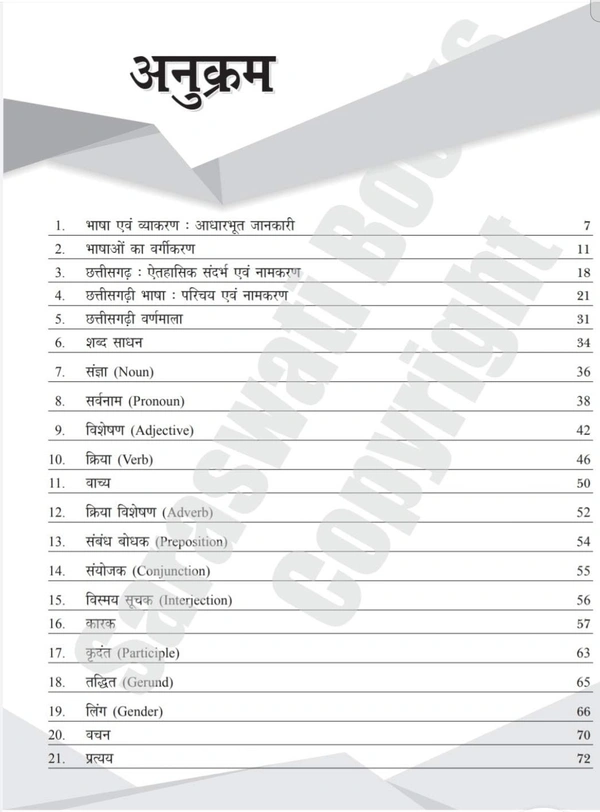 समग्र छत्तीसगढ़ी व्याकरण (डॉ. गीतेश कुमार अमरोहित) | छत्तीसगढ़ पीएससी प्रारंभिक परीक्षा मुख्य परीक्षा व्यापम एवं अन्य प्रतियोगिता परीक्षाओं के लिए उपयोगी