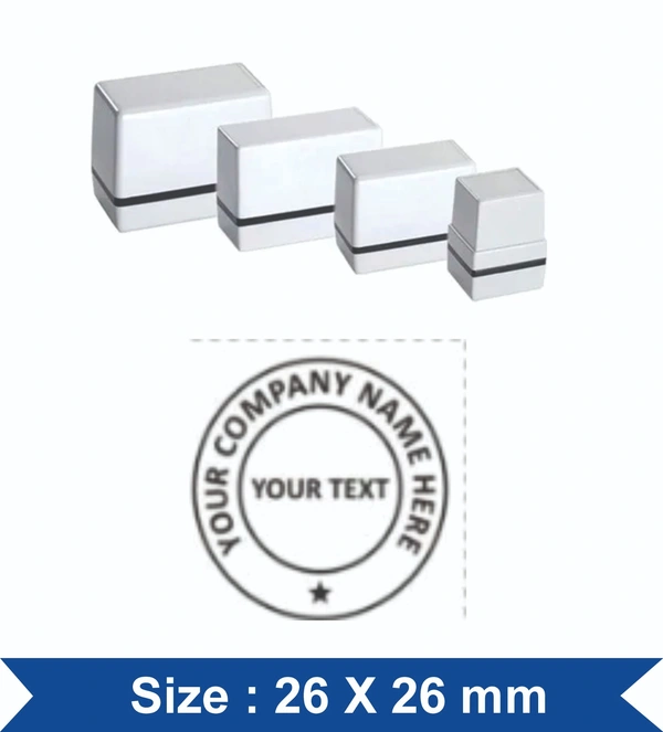 Pre-Ink Round Stamp (26 x 26mm)