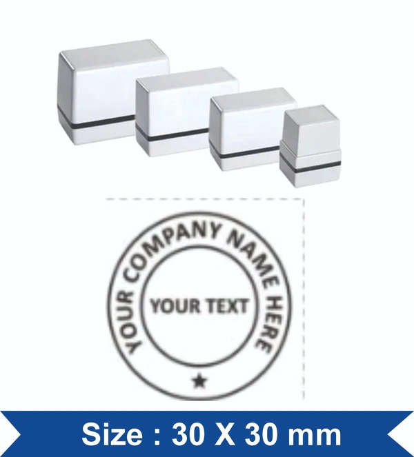 Pre-Ink Round Stamp (30 x 30mm)