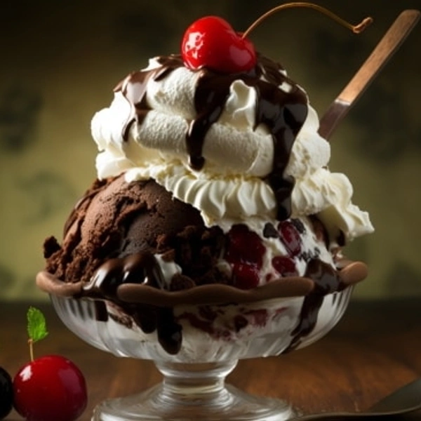 Black forest ice Cream 2 scoops