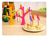 BIRD SHAPE DESIGNED FRUIT FORK SET OF 3
