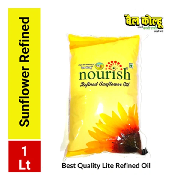 Nourish Refined Sunflower Oil - 1 Kg