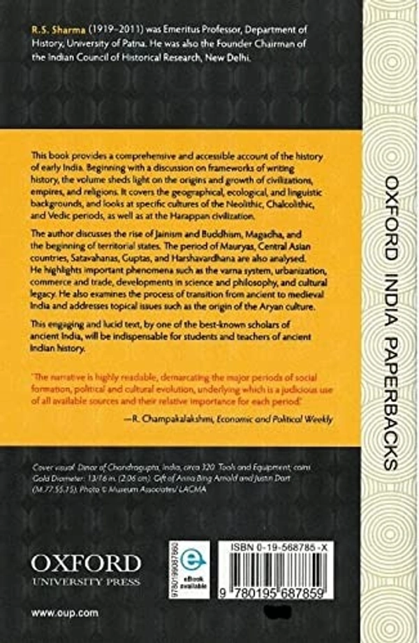India's Ancient Past RS Sharma in English 2022 edition - R.S. SHARMA