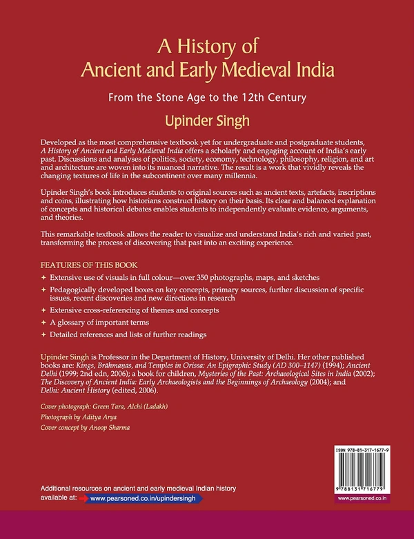 Ancient India: From the Stone Age to the 12th Century | First Edition | By Pearson - by Upinder Singh  (Author)