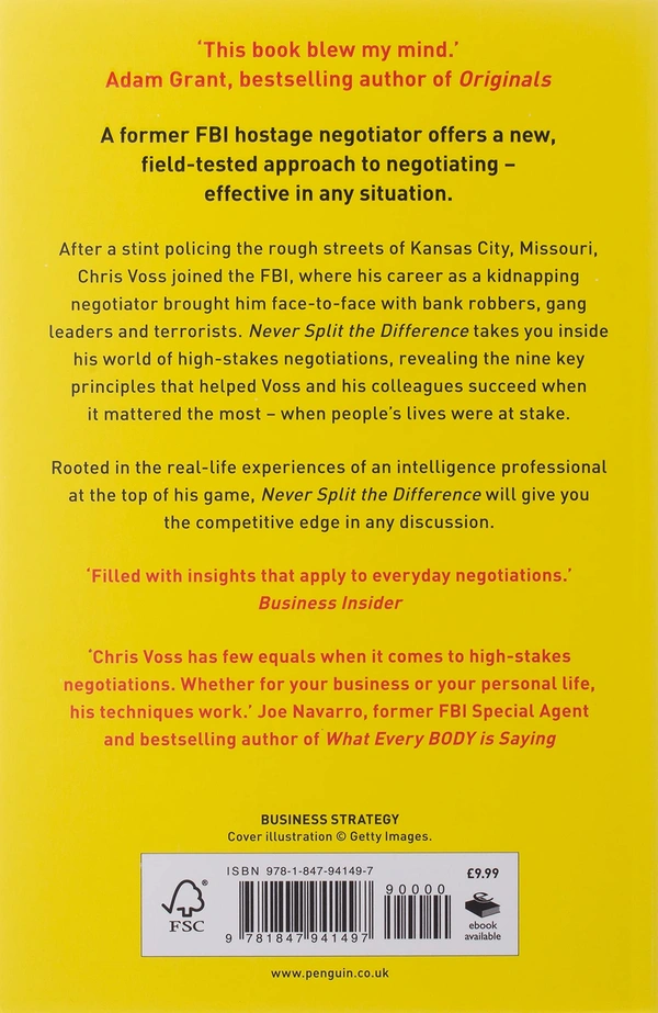 Never Split the Difference: Negotiating as if Your Life Depended on It - Chris Voss and Tahl Raz