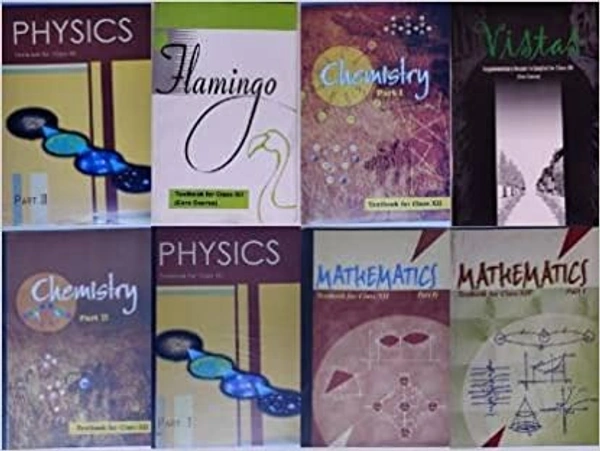 NCERT Class 12 Physics Chemistry Maths English PCME Set for Class XII - NCERT, English