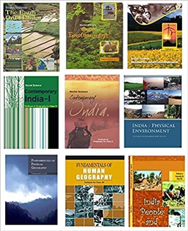 NCERT Textbook Geography Books 6th to 12th (1 Combo Set) - NCERT