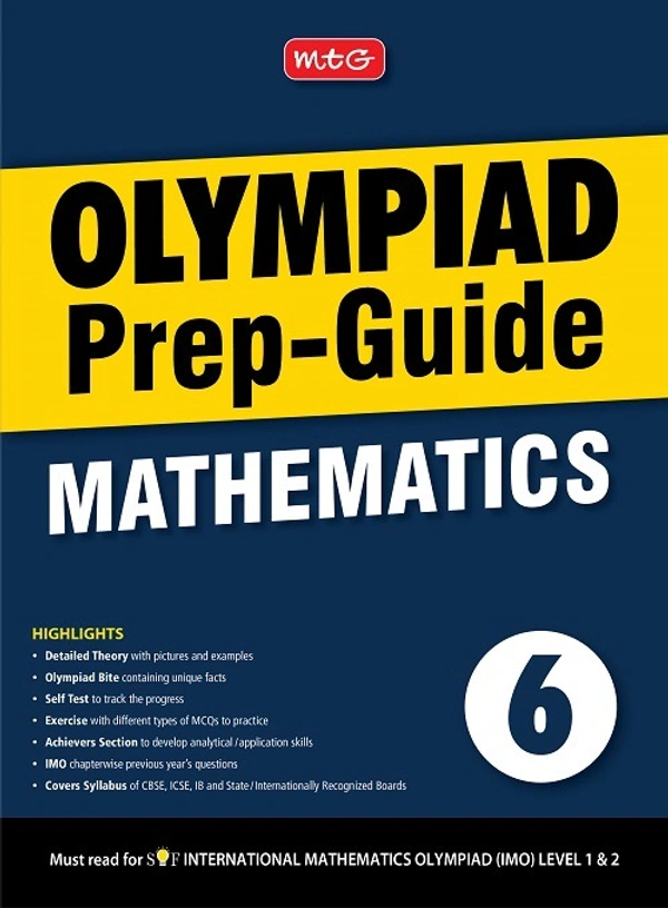 Olympiad Prep Guide MATHEMATICS ; Class 6 - MTG TEAM