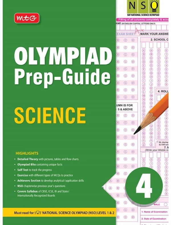 Olympiad Prep Guide SCIENCE ; Class 4 - MTG TEAM