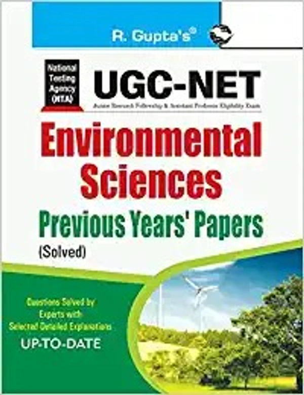 R Gupta Environment NTA NET/ JRF Solved Paper with Paper 1+2 - R Gupta Expert Panel, Hindi Version