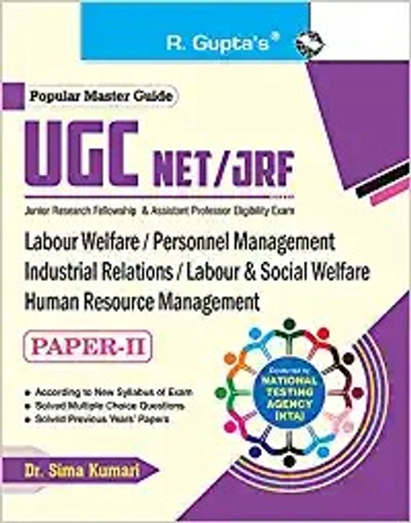 R Gupta Labour Welfare NTA NET/ JRF Solved Paper with Paper 1+2 - R Gupta Expert Panel, English Version