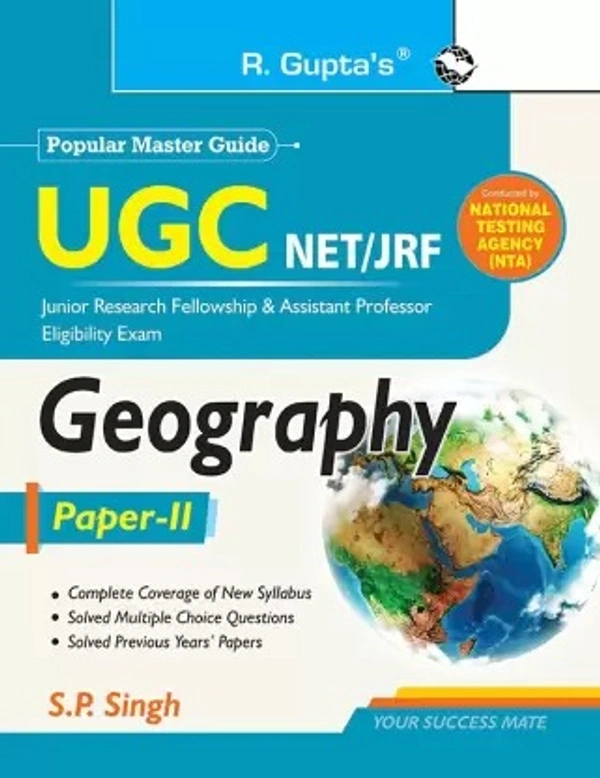 R Gupta Geography NTA NET/ JRF Preparation Guide For Paper 2 - R Gupta Expert Panel, English Version