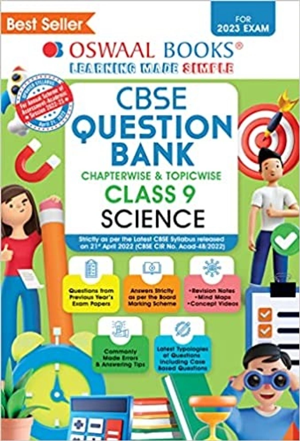OSWAL science - 9 Class Question Bank Chapterwise & Topicwise PYQ, English
