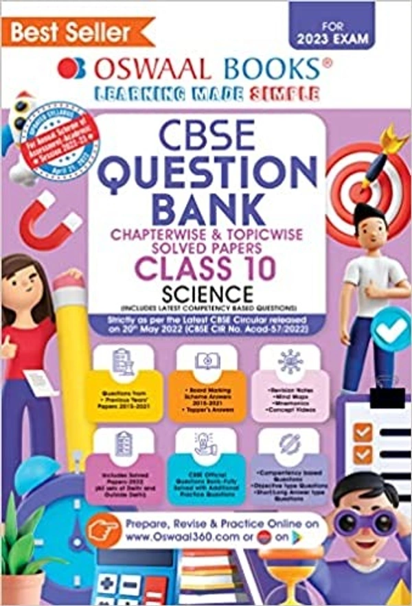 OSWAL science - 10 Class Question Bank Chapterwise & Topicwise PYQ, English