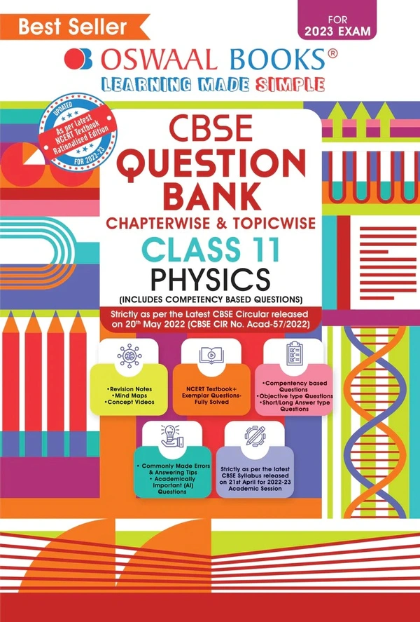 OSWAL Physics - 11 Class Question Bank Chapterwise & Topicwise PYQ, English