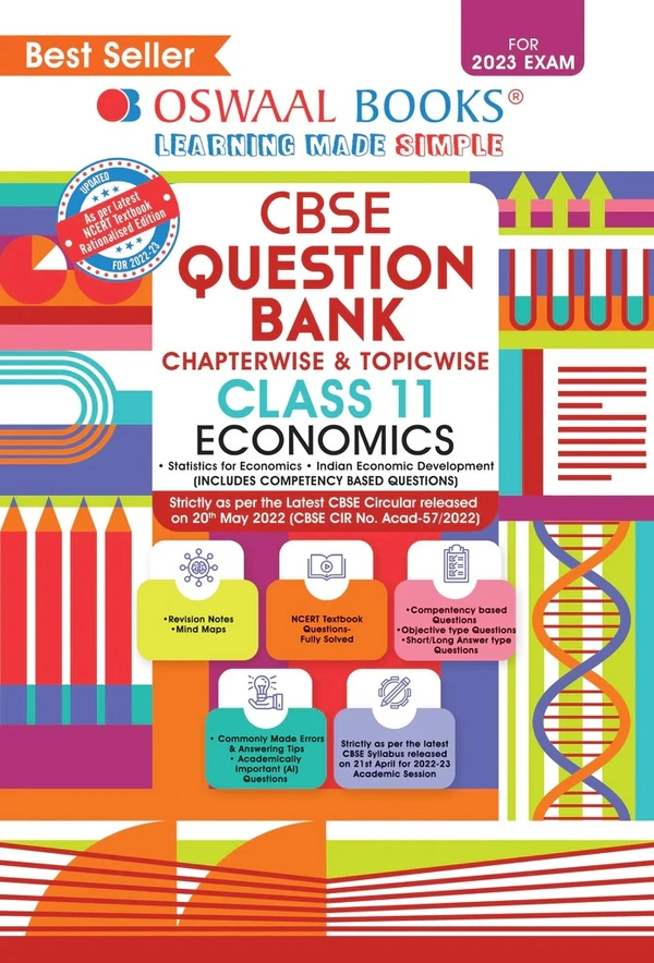 OSWAL Economics - 11 Class Question Bank Chapterwise & Topicwise PYQ, English