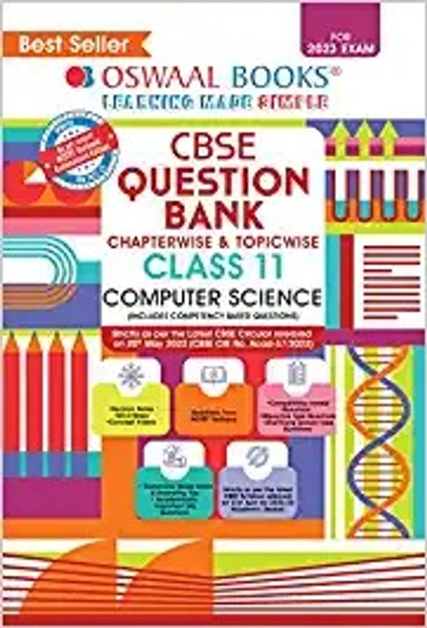 OSWAL Computer science - 11 Class Question Bank Chapterwise & Topicwise PYQ, English