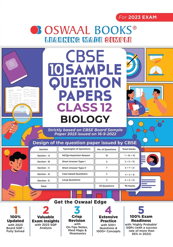 OSWAL Biology - 12 CBSE Sample Question Papers, English