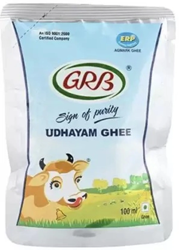 GRB Udhayam Cow Ghee 100 ml Pouch